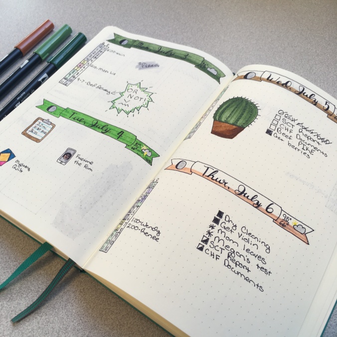 July Bullet Journal Monthly | LifeofProjects